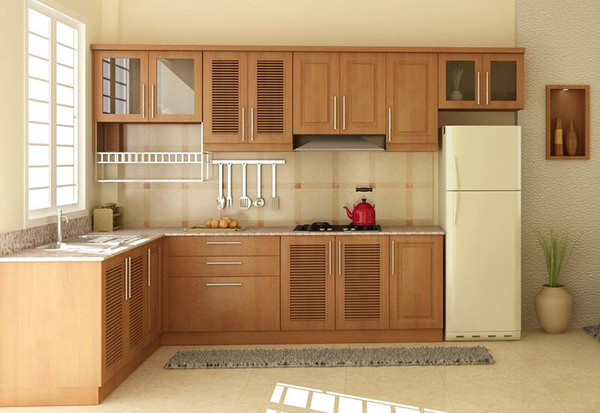 Tủ bếp acrylic sang trọng chữ L: Với kiểu dáng thanh lịch và hiện đại, tủ bếp acrylic sang trọng chữ L là xu hướng mới trong thiết kế phòng bếp năm