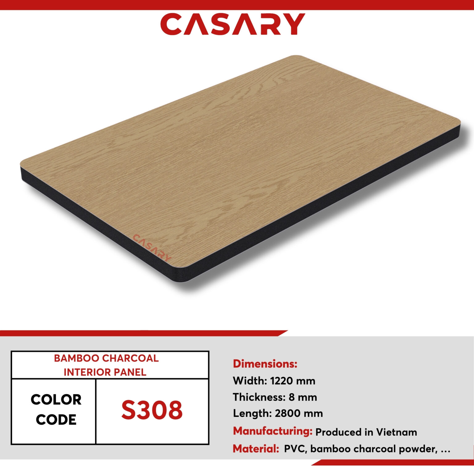 S308 S308 Bamboo Charcoal Interior Panel